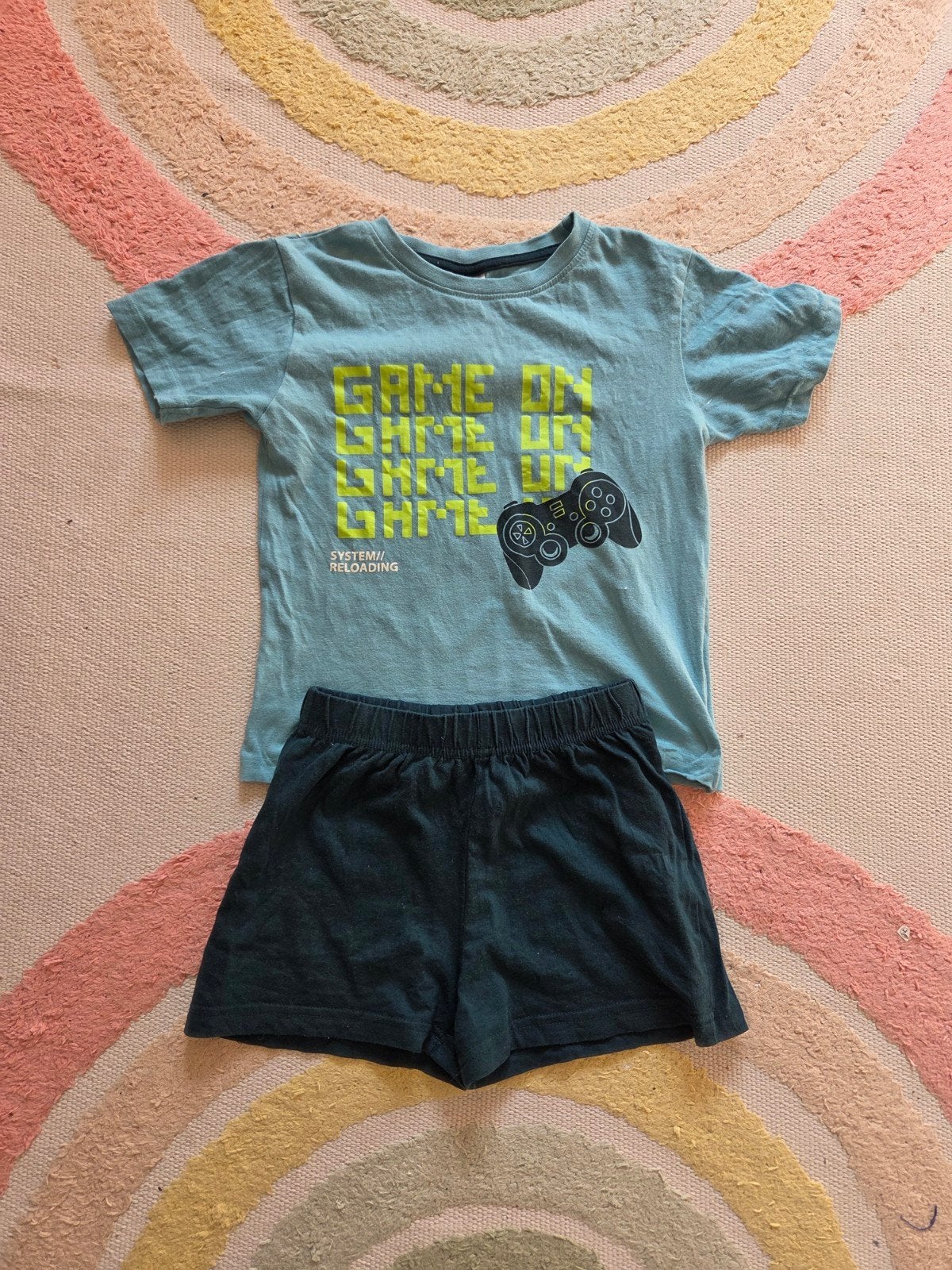 Pyjama shortama maat 116-122 "Game on", Nacht- of Onderkleding, Kruidvat, Ophalen of Verzenden, Zo goed als nieuw