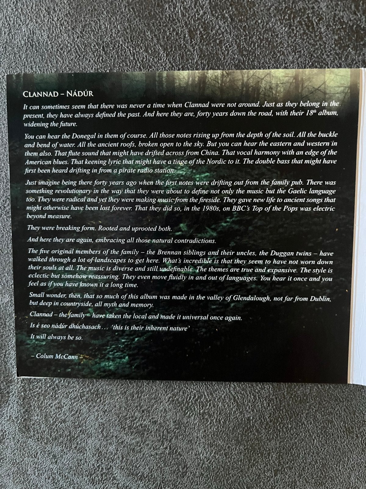 Clannad - Nádúr (2013) - Laatste CD, Ierse klanken, Ophalen of Verzenden, Zo goed als nieuw, Folk, Album