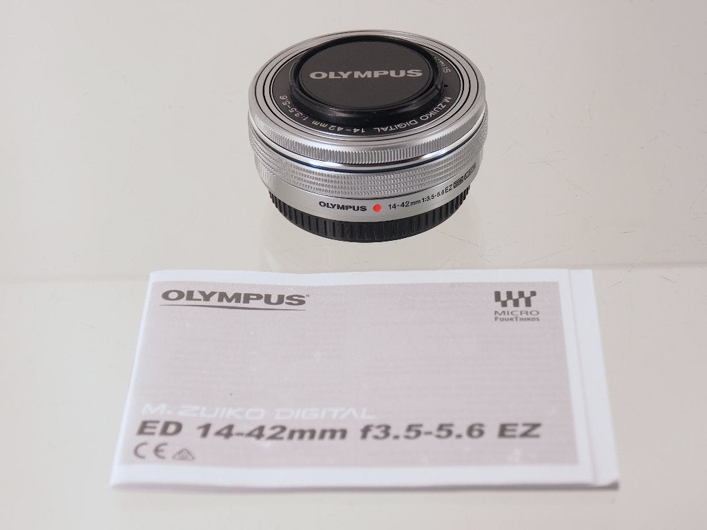 OM-system / Olympus 14-42mm EZ  pancake lens MFT, Audio, Tv en Foto, Fotografie | Lenzen en Objectieven, Gebruikt, Micro Four Thirds