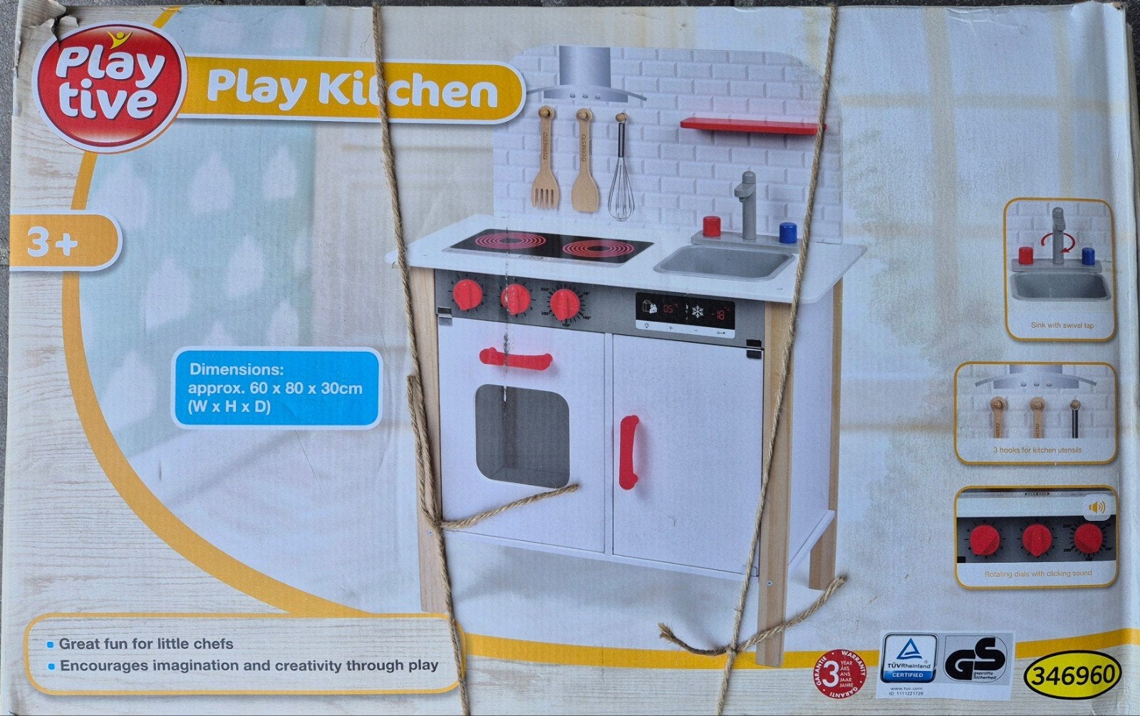 Playtive Houten Speelkeuken - in doos, Kinderen en Baby's, Speelgoed | Speelkeukens, Ophalen