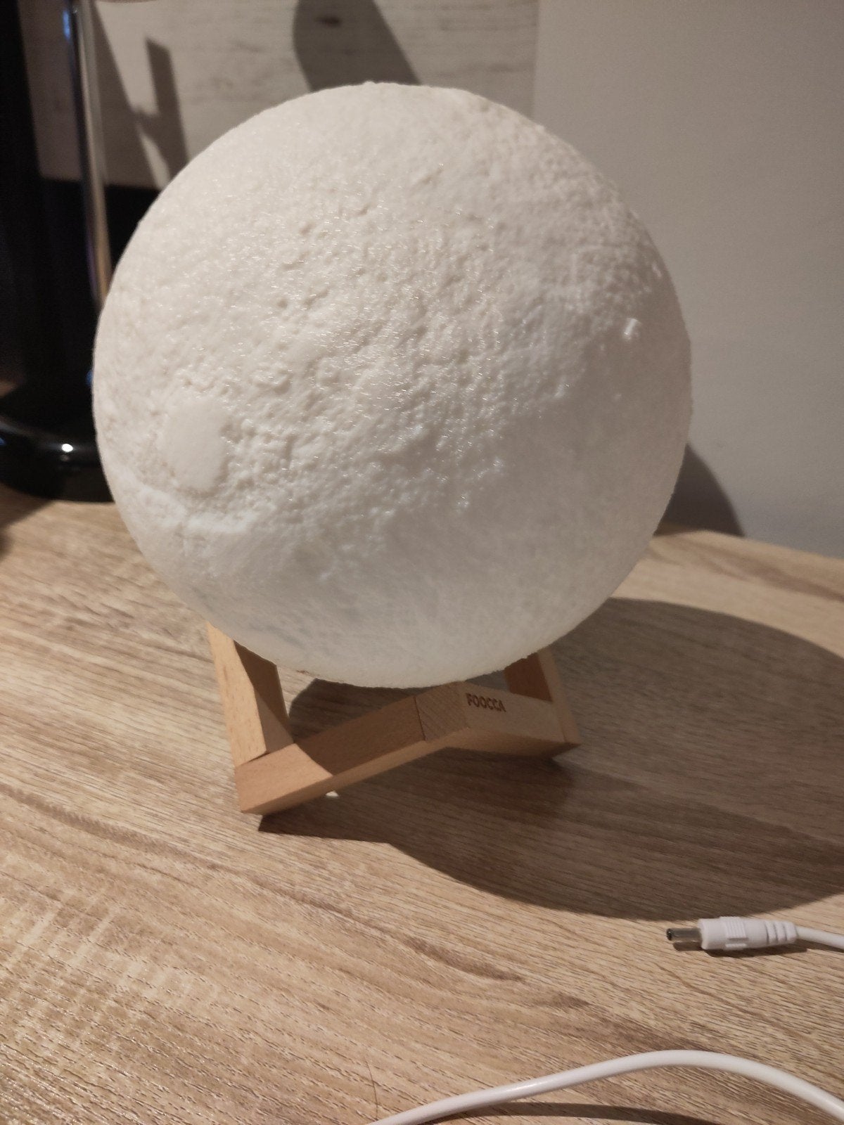 Maanlamp met afstandsbediening, Huis en Inrichting, Wit, Overige merken, Kunststof, Overige fittingen