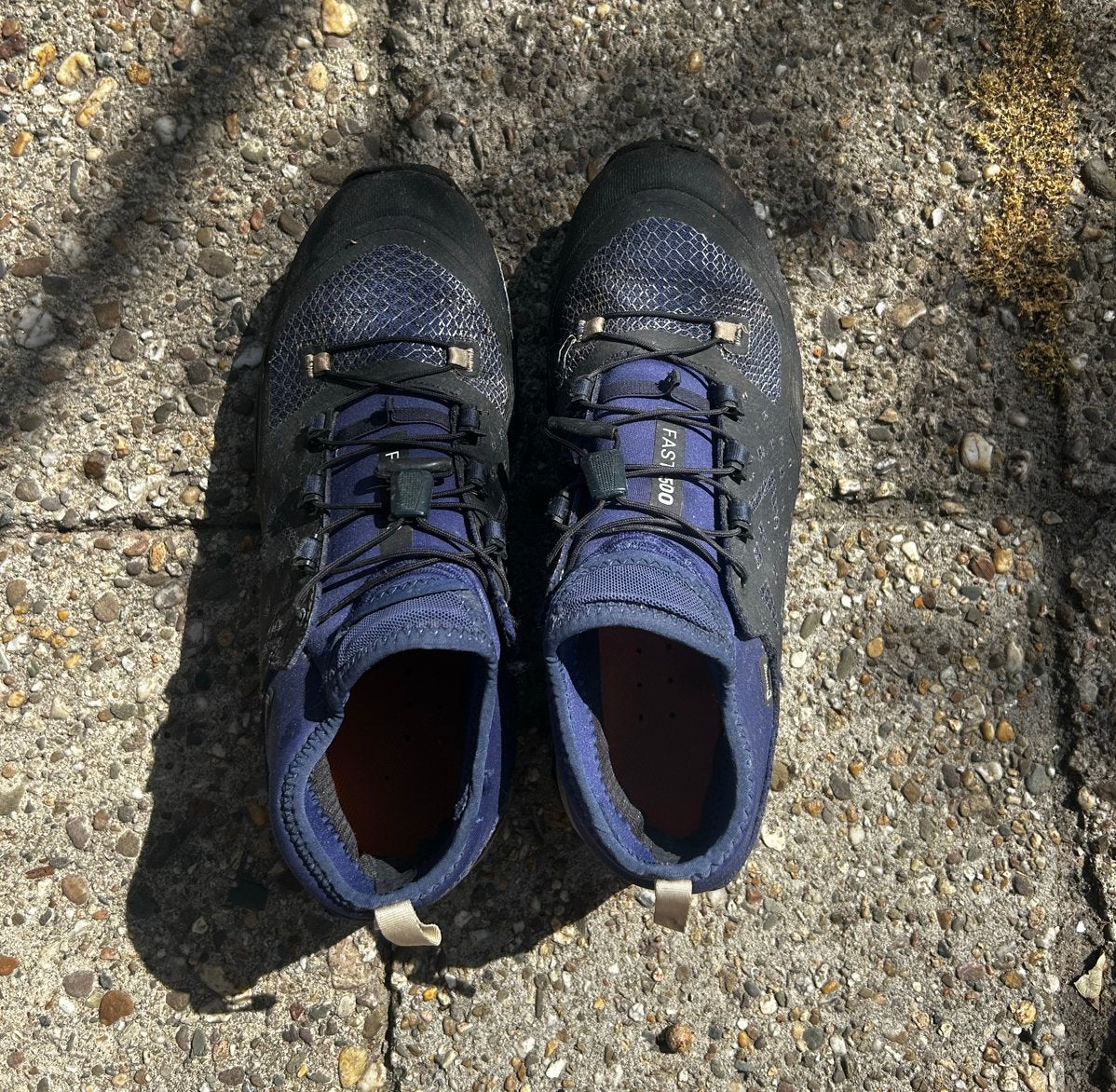 QUECHUA Heren Wandelschoenen Zwart-Blauw Maat 44, Ophalen of Verzenden, Gebruikt, Schoenen