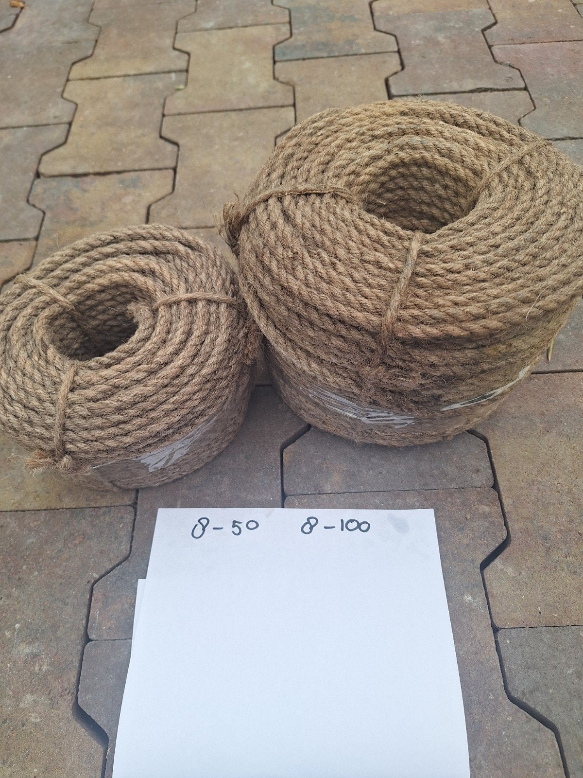 Jute touw 8 mm 100 meter, Ophalen of Verzenden, Nieuw