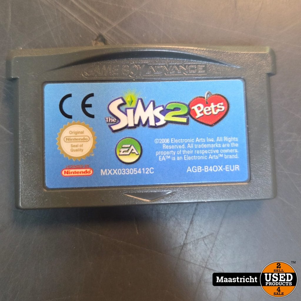 gameboy advance game | De Sims 2 Huisdieren (losse cassette), EA Sports, Gebruikt, https://help.ea.com/nl/contact-us/, 209 Redwood Shores Parkway, Redwood City, CA 94065, Verenigde Staten