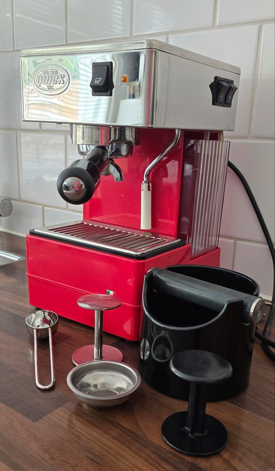 Quick mill 820 espressomachine Rood, Ophalen, Espresso apparaat