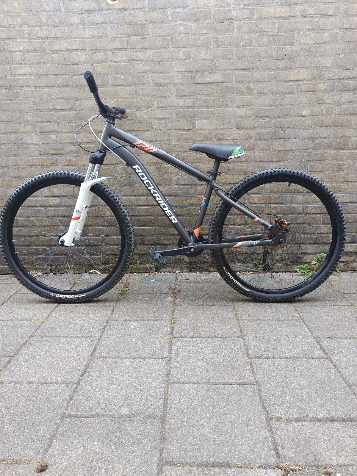 Mountainbike Rockrider st 120 MTB 27 5 inch fiets, Fietsen en Brommers, Hardtail, Zo goed als nieuw, Schijfrem, Ophalen