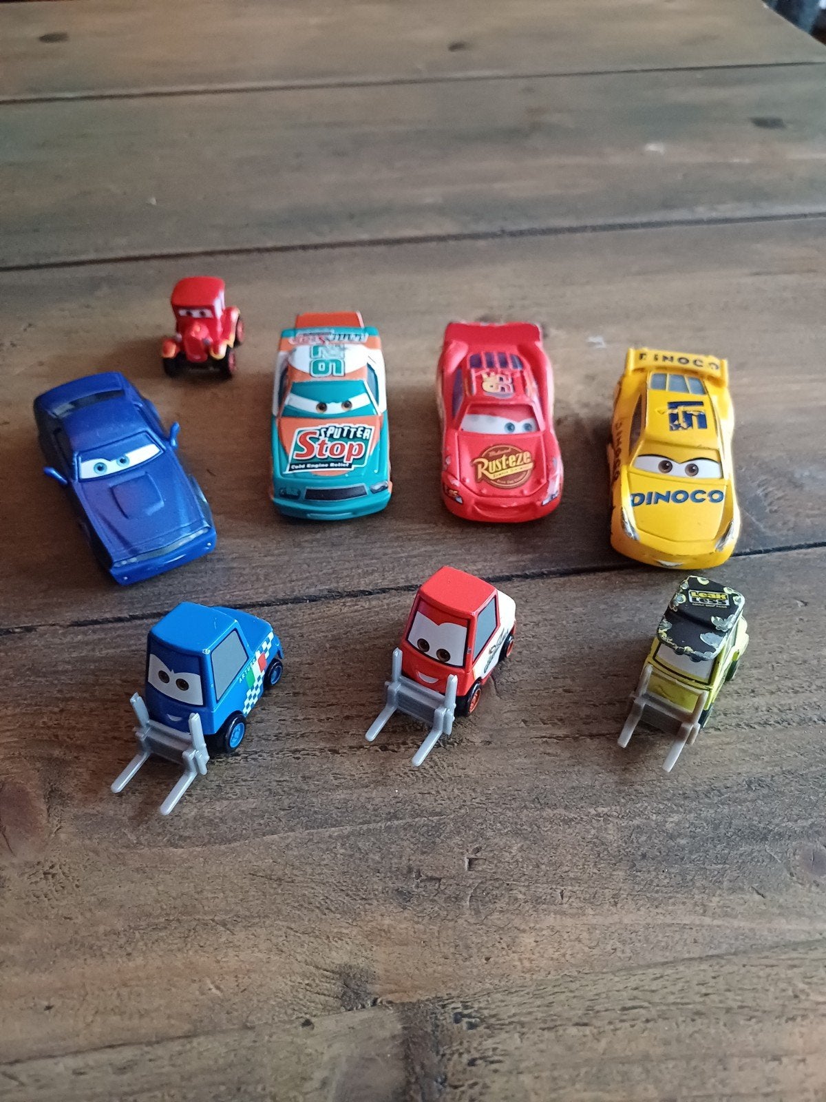(5) Te koop Disney Cars speelgoedauto's - set van 8, Kinderen en Baby's, Speelgoed | Speelgoedvoertuigen, Ophalen, Gebruikt