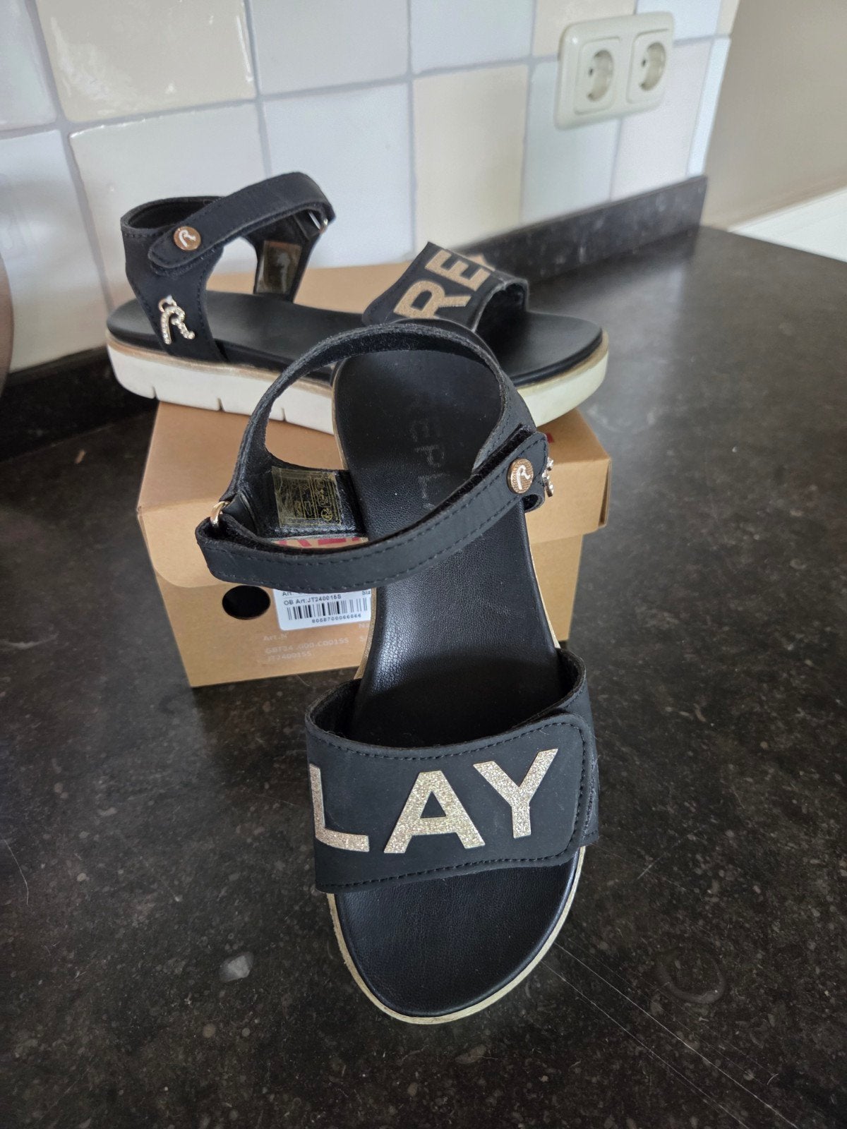 Als nieuw! mooie Replay sandalen, Overige typen, Ophalen of Verzenden, Zo goed als nieuw, Meisje