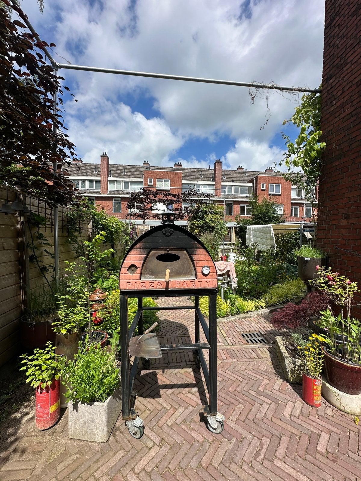 Pizza Party houtgestookte pizzaoven met gasbrander, Ophalen, Gebruikt