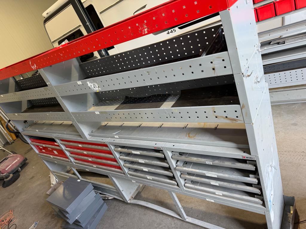 Wurth bedrijfswagen inrichting, Ophalen, Gebruikt