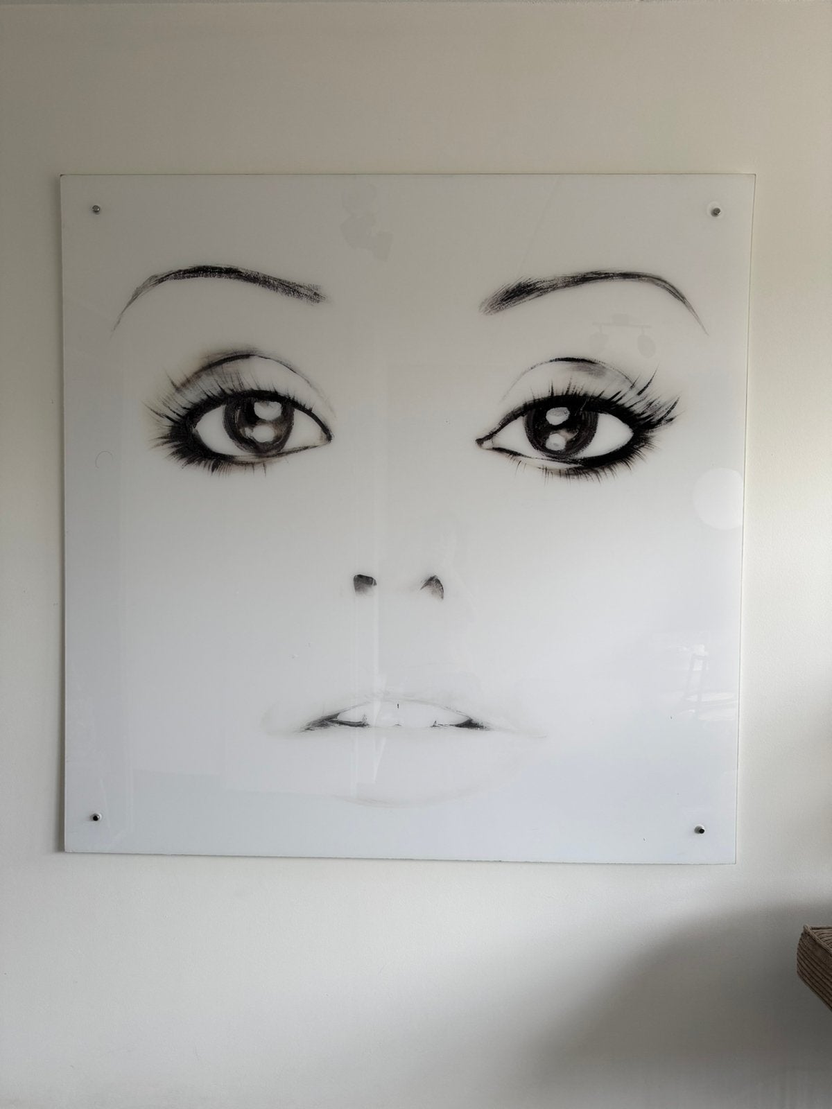Schilderij Face, Ophalen