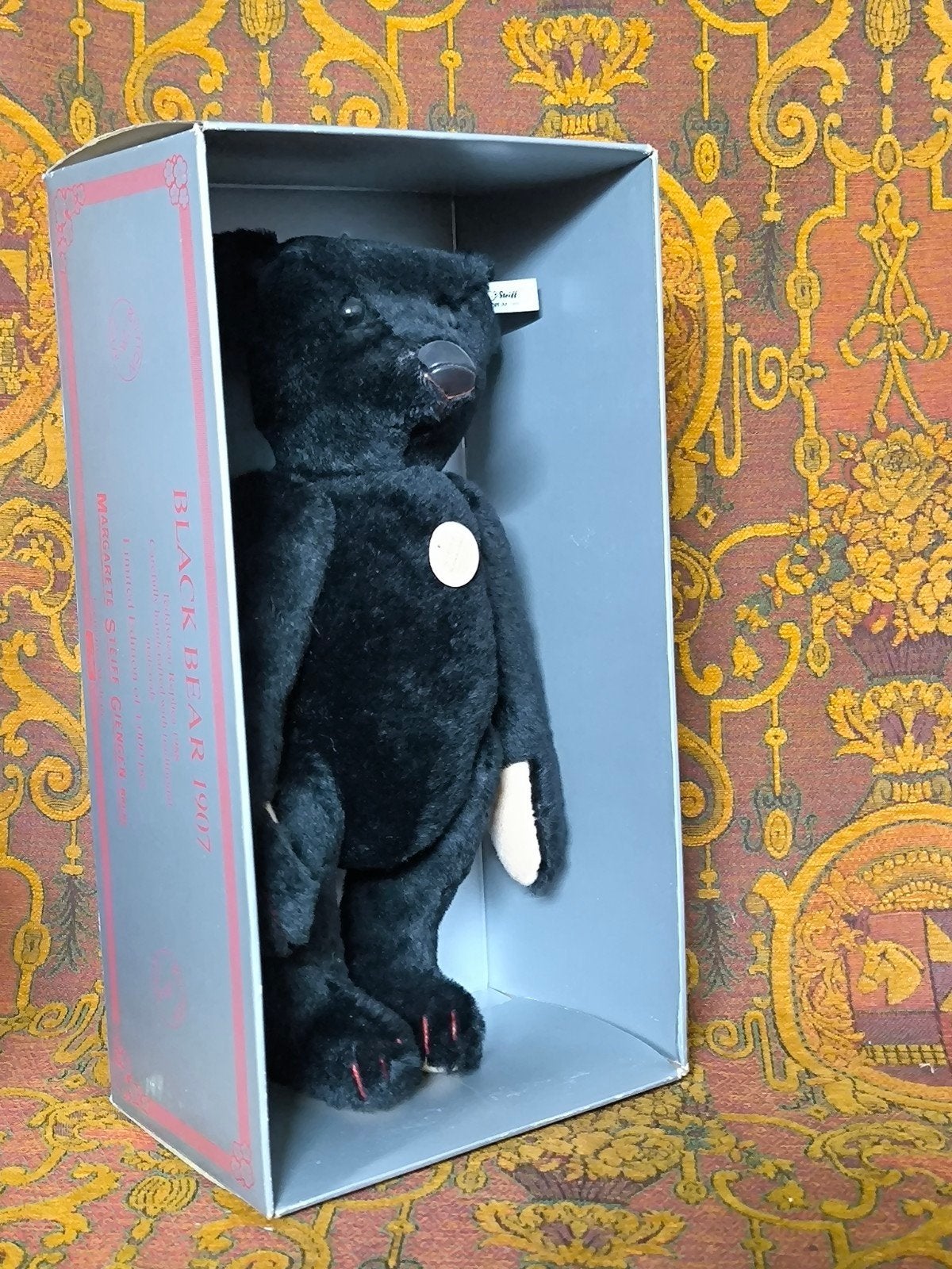 Steiff Black Bear 1907 Replica Limited Edition 1988, Ophalen of Verzenden, Zo goed als nieuw
