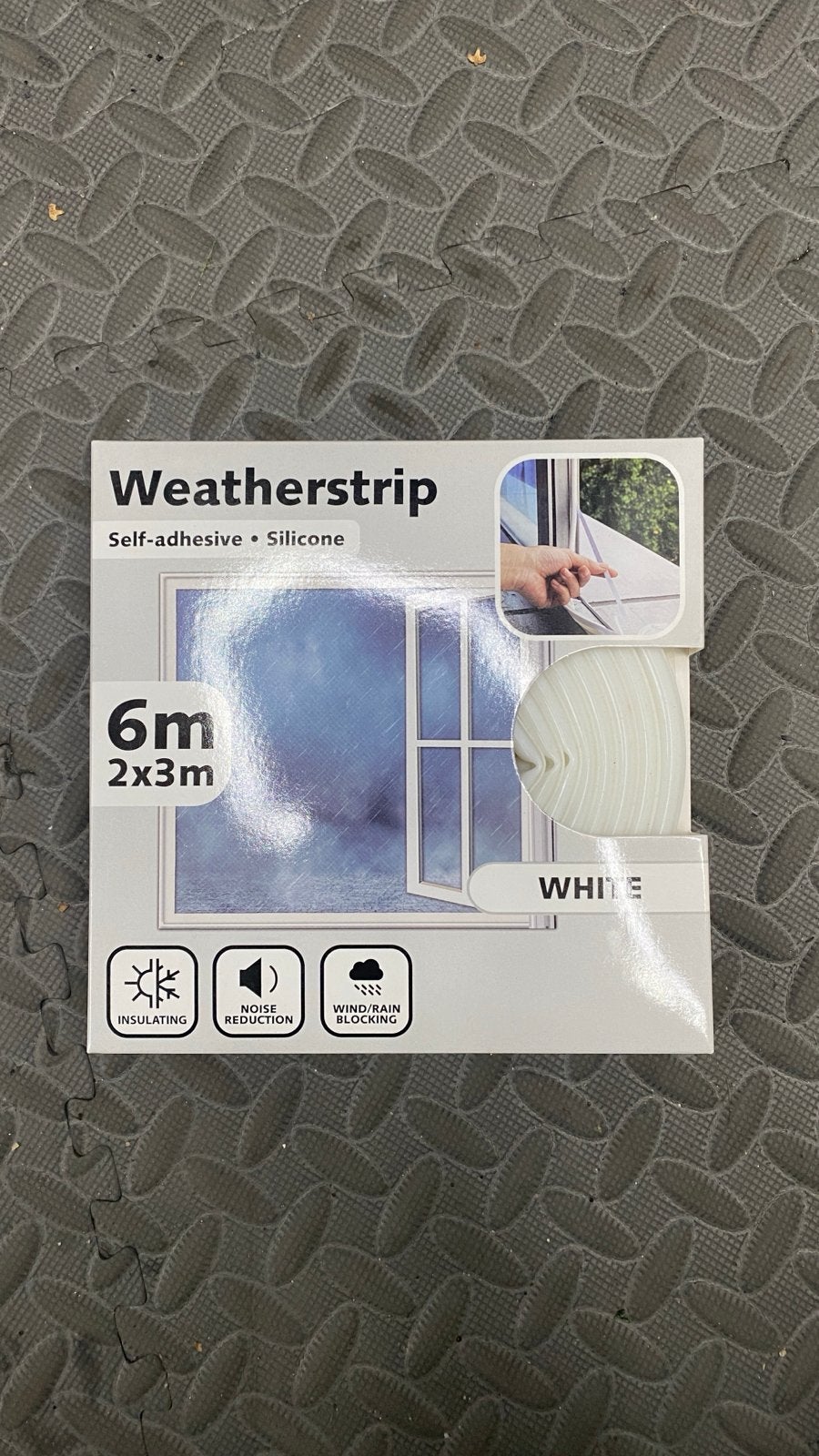 Weerstrip Zelfklevend Siliconen Wit 6m, Minder dan 4 cm, Overige materialen, Nieuw, Ophalen of Verzenden