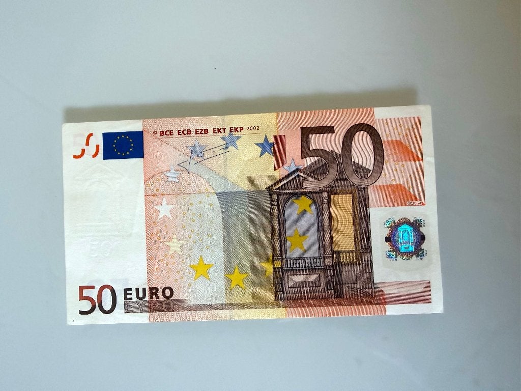 50 Euro biljet 2002, Ophalen of Verzenden, Overige landen, 50 euro, Los biljet