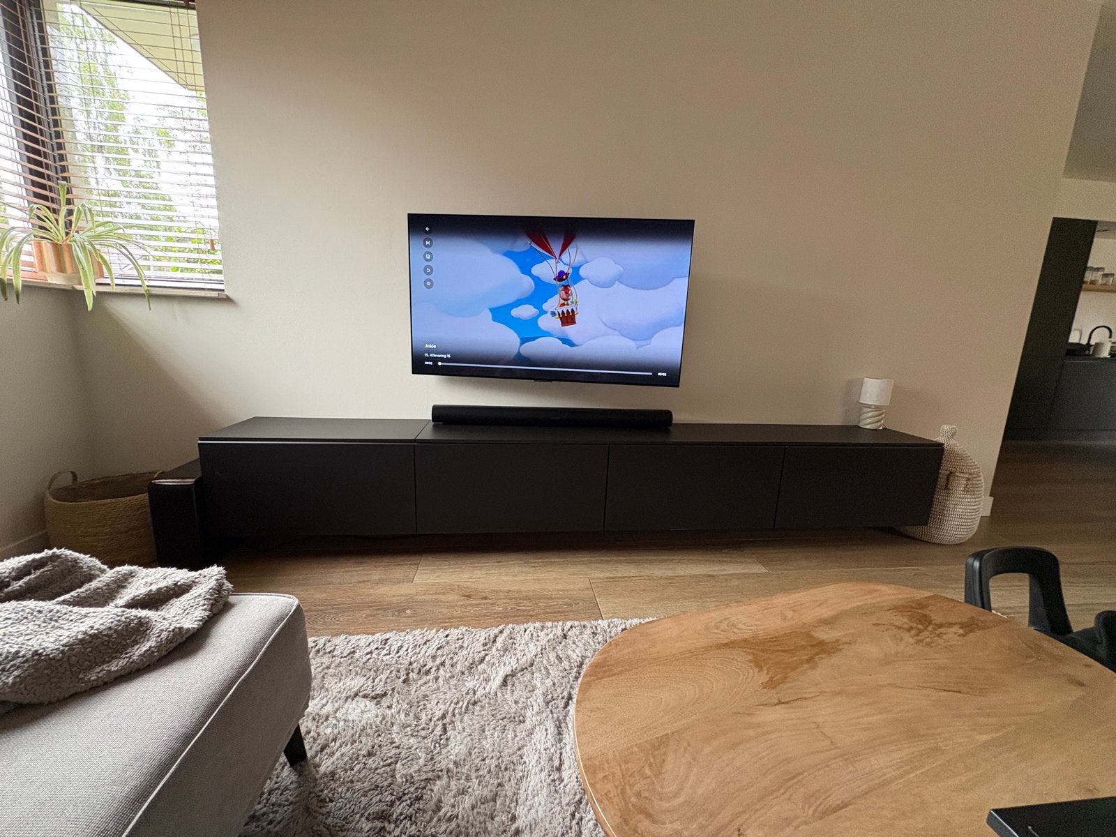 IKEA Metod TV-meubel met Kungsbacka panelen, 3.20m lang, Ophalen, Overige materialen, Zo goed als nieuw, 200 cm of meer