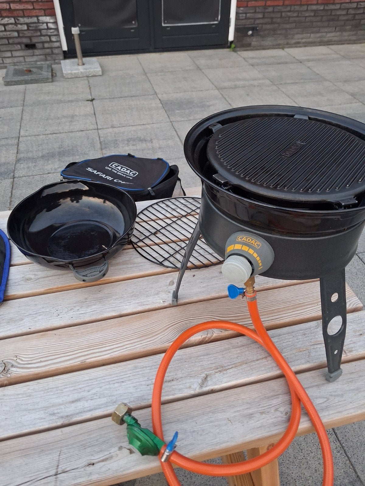 Cadac Safari Chef 2 gasbarbecue met diverse kookoppervlakken, Ophalen, Gebruikt, Cadac