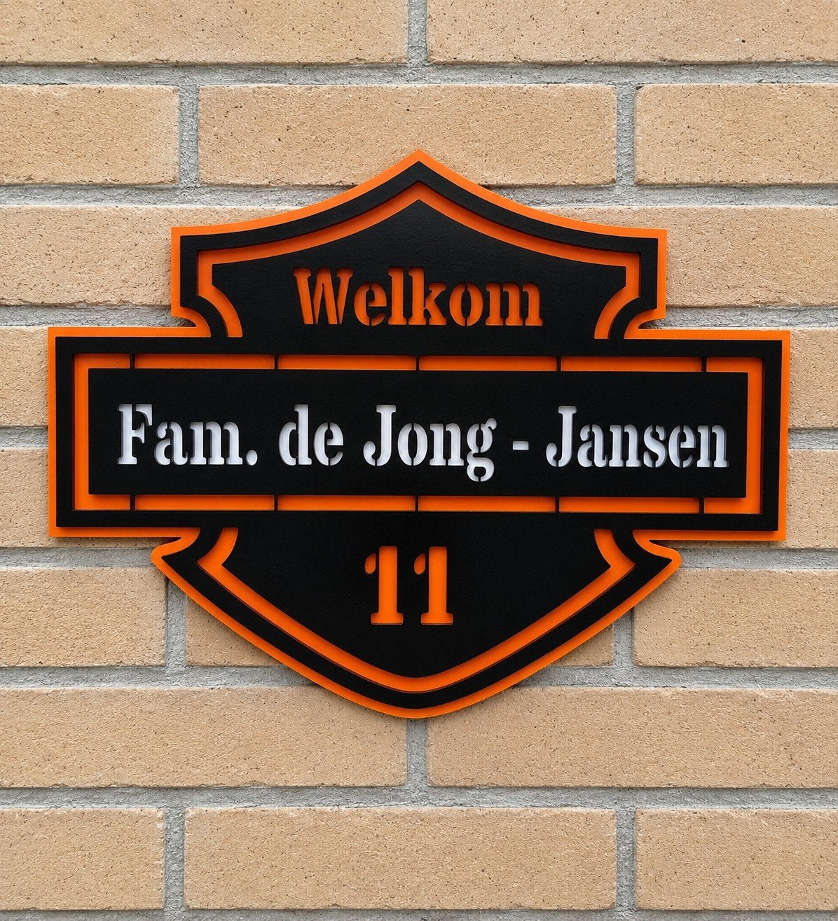 Harley Davidson Naambord / logo gepersonaliseerd, Ophalen of Verzenden, Nieuw