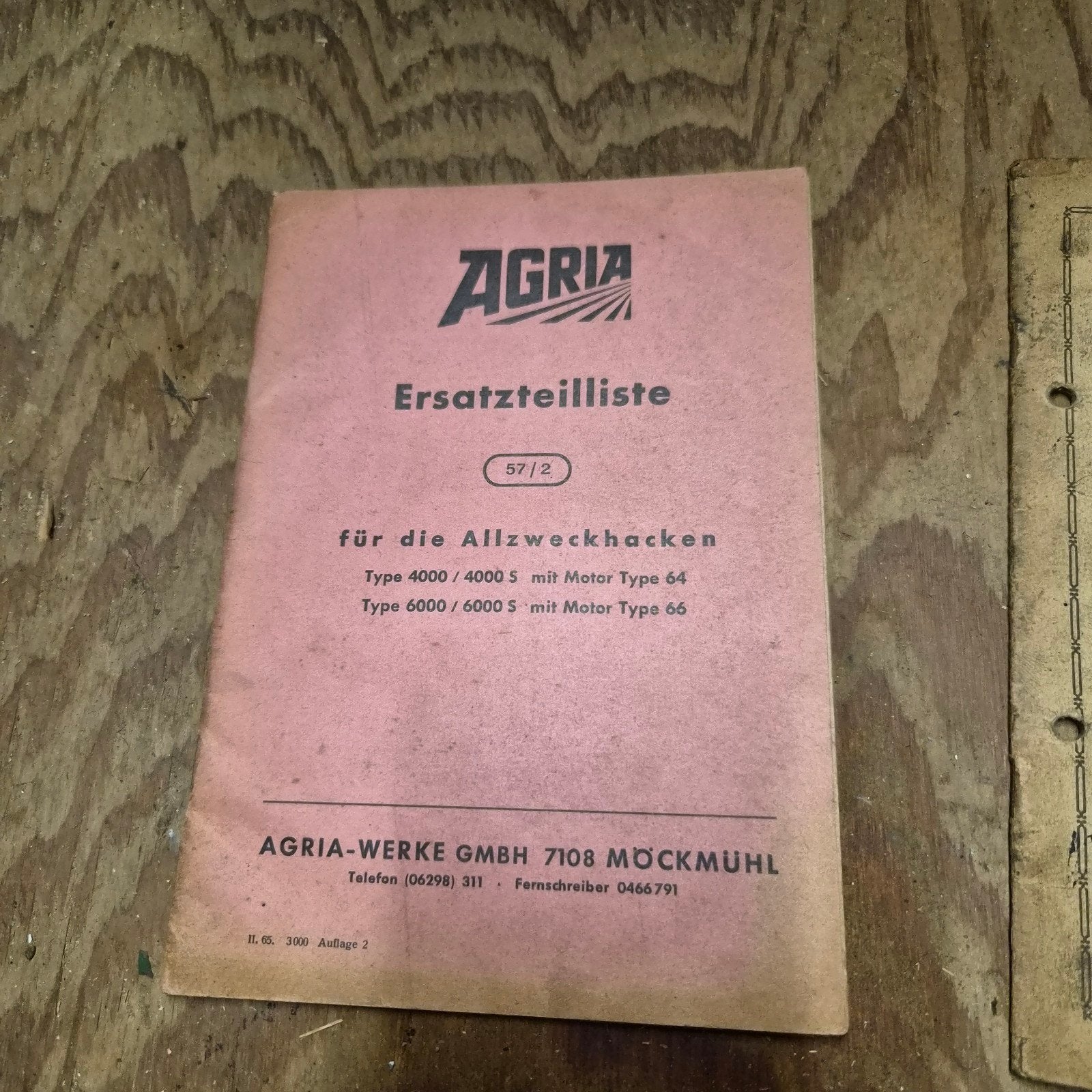 Agria Tuinfrees Onderdelenlijst (Duits), Ophalen, Gelezen, Overige onderwerpen