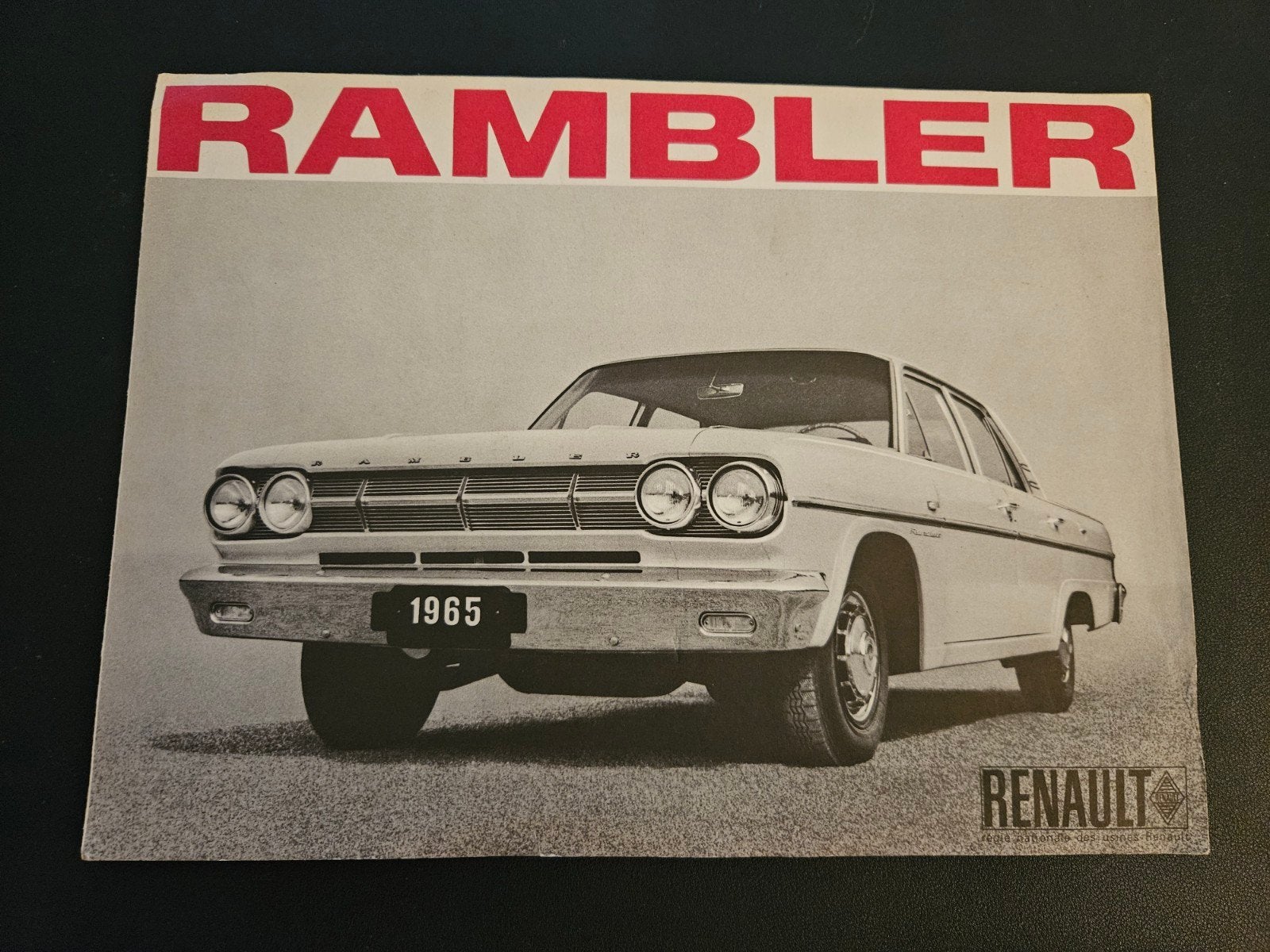 Brochure Renault Rambler 1965, Ophalen of Verzenden, Zo goed als nieuw, Renault