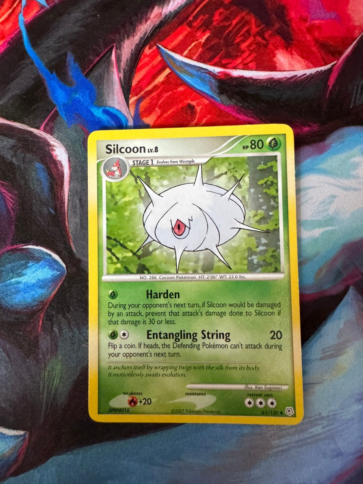 Pokémon kaarten Silcoon #63, Ophalen of Verzenden, Zo goed als nieuw, Losse kaart
