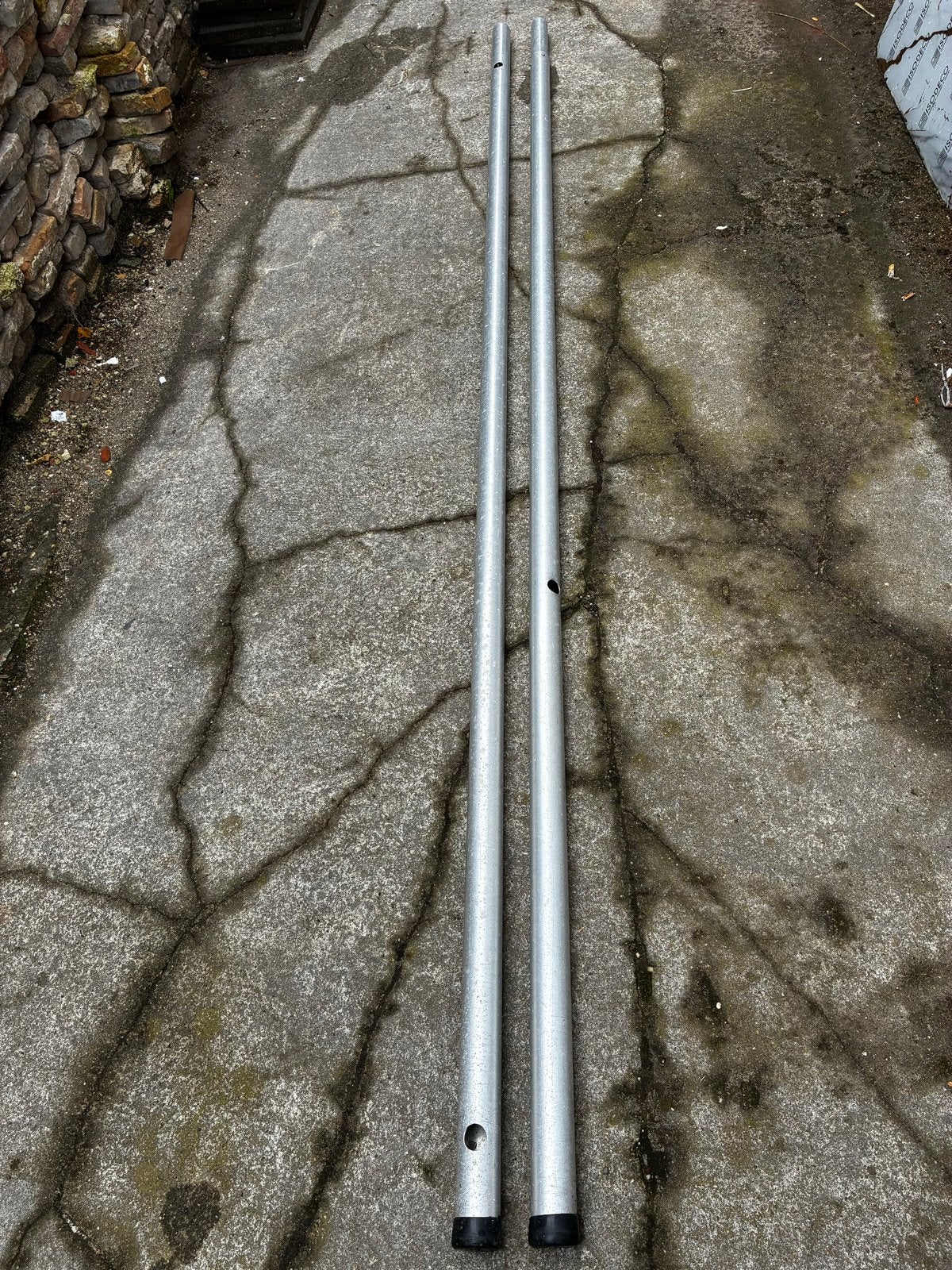 2 aluminium buizen 280 cm, diameter 5 cm, Ophalen, Gebruikt, Overige typen
