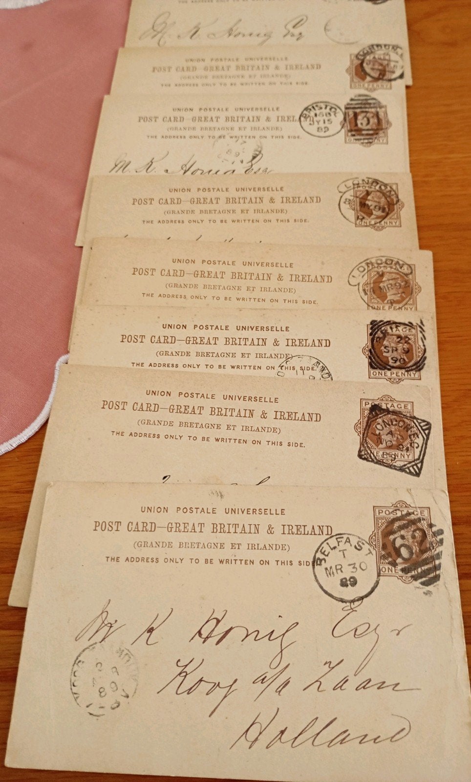 Uniek Handelsarchief Stijfselfabriek M.K.Honig, Ophalen of Verzenden, Gestempeld