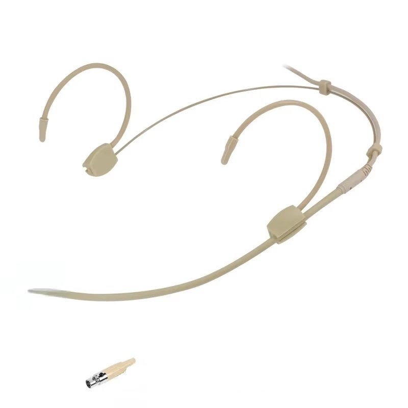 Nieuwe cremekleurige headset voor shure draadloze microfoons, Ophalen of Verzenden, Nieuw, Zangmicrofoon