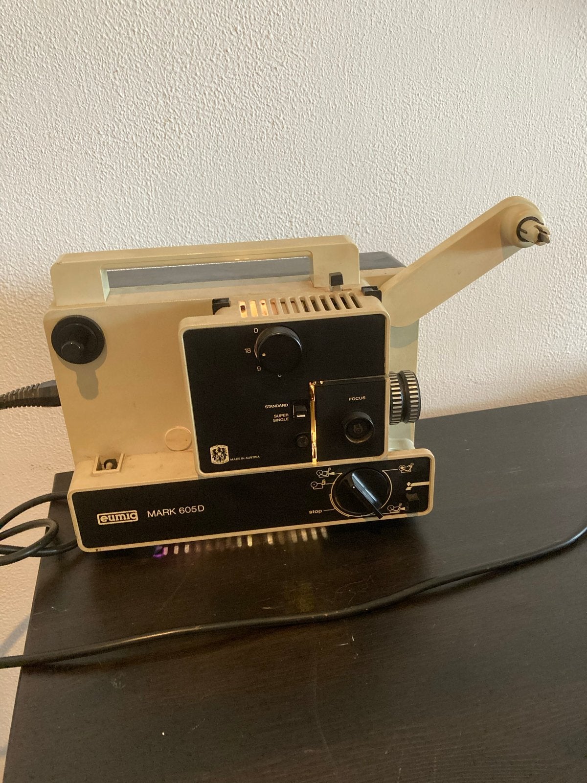 Eumig Mark 605D Super 8 projector 9 en 18 beelden p/s, Verzamelen, Fotografica en Filmapparatuur, Ophalen of Verzenden, 1960 tot 1980
