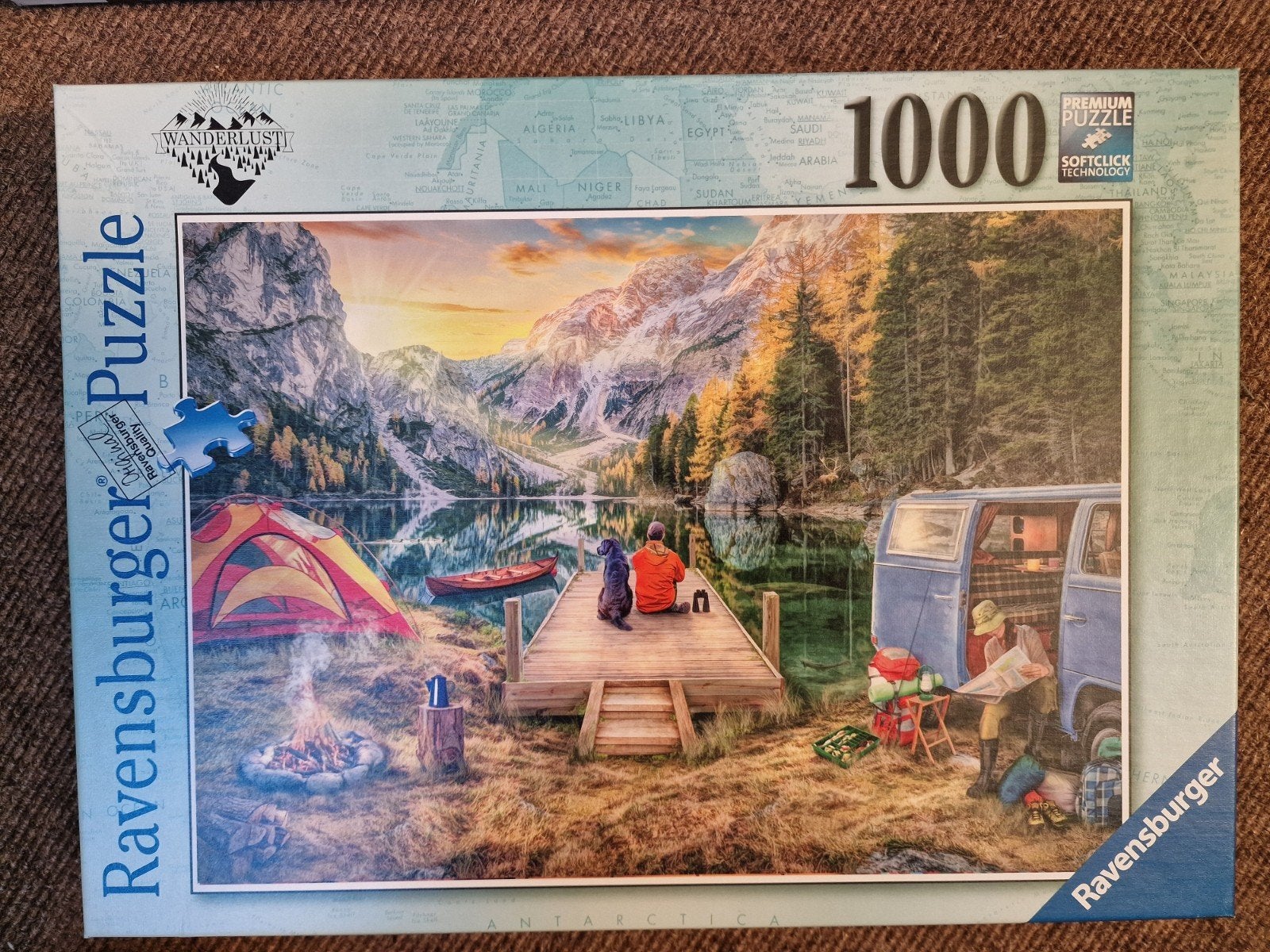 Ravensburger Legpuzzel 1000 stukjes - Wanderlust, Ophalen of Verzenden