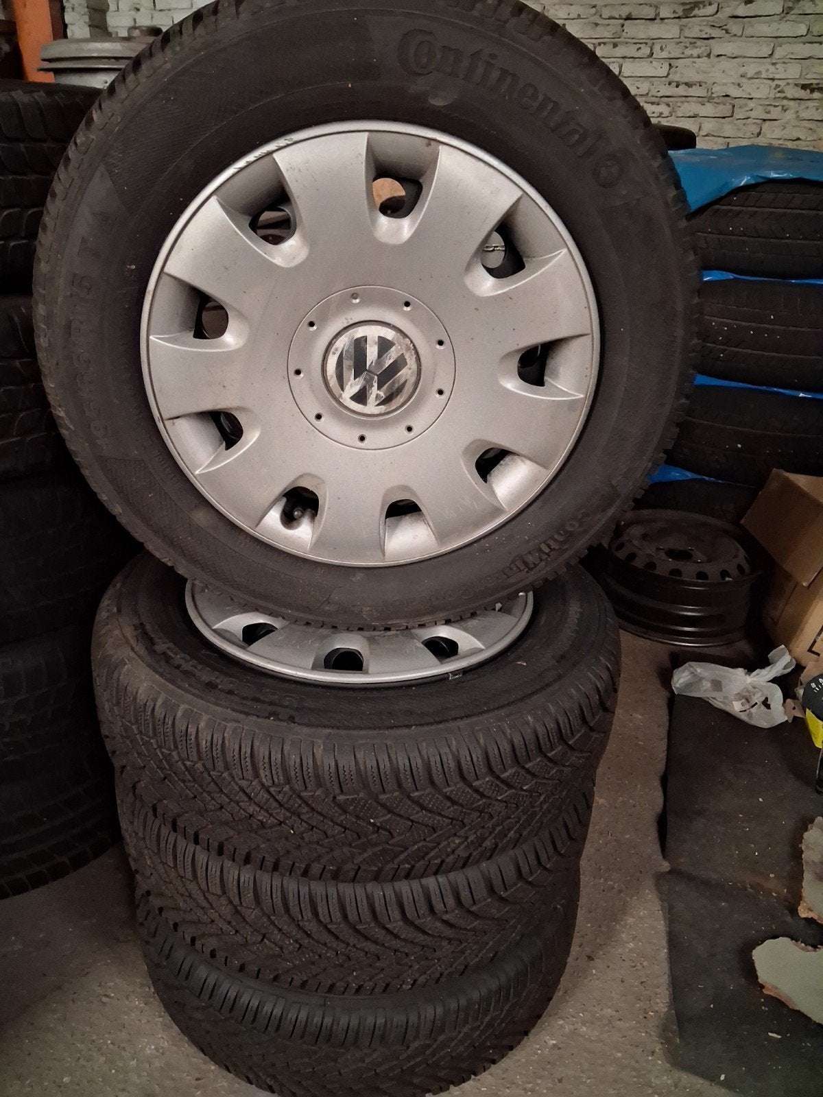 Velgen met Banden Vw , Ford., Auto-onderdelen, Banden en Velgen, Ophalen, Gebruikt, 16 inch, Banden en Velgen