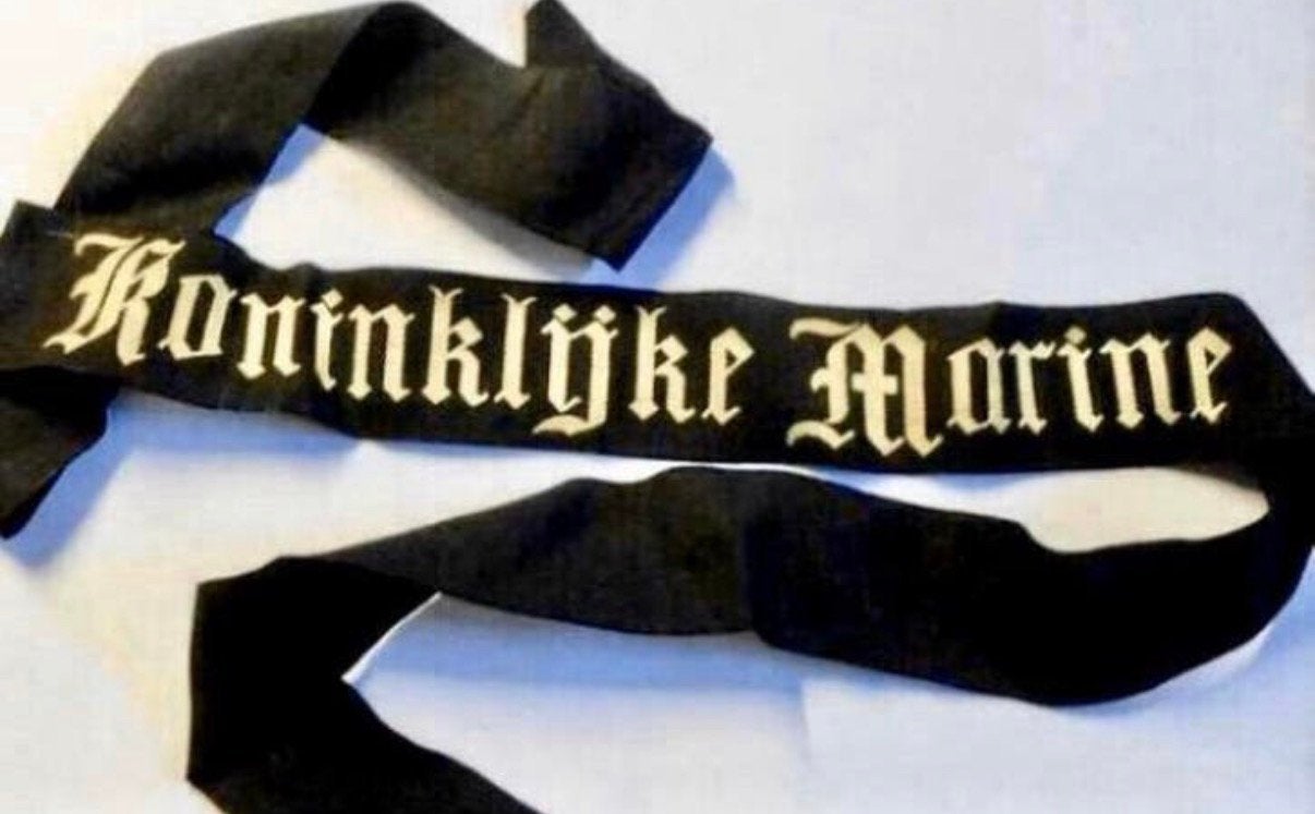 Kon. Marine Pet / Muts Lint, Verzenden, Marine, Nederland, Embleem of Badge