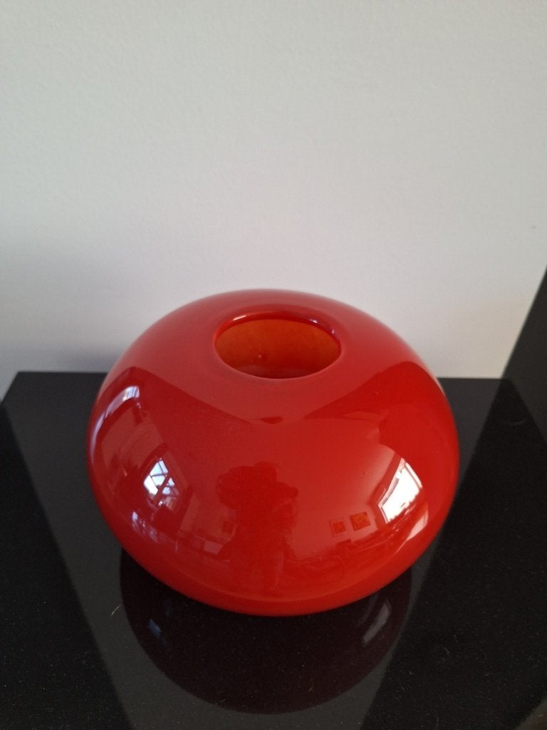 Henry Dean glazen ronde vaas, Antiek en Kunst, Antiek | Glas en Kristal, Ophalen of Verzenden