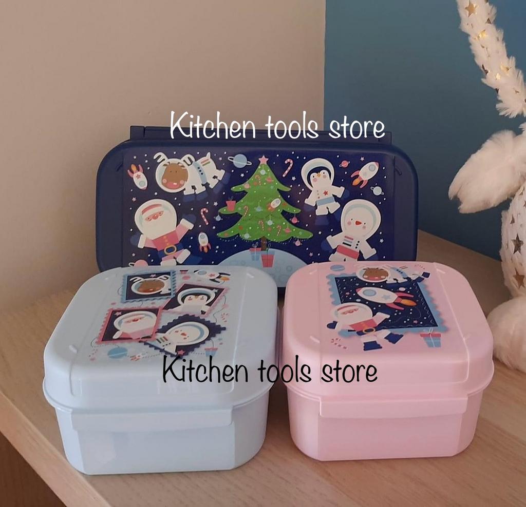 tupperware scharnierdoos set tuppertop brooddoos koektrommel, Ophalen of Verzenden, Zo goed als nieuw