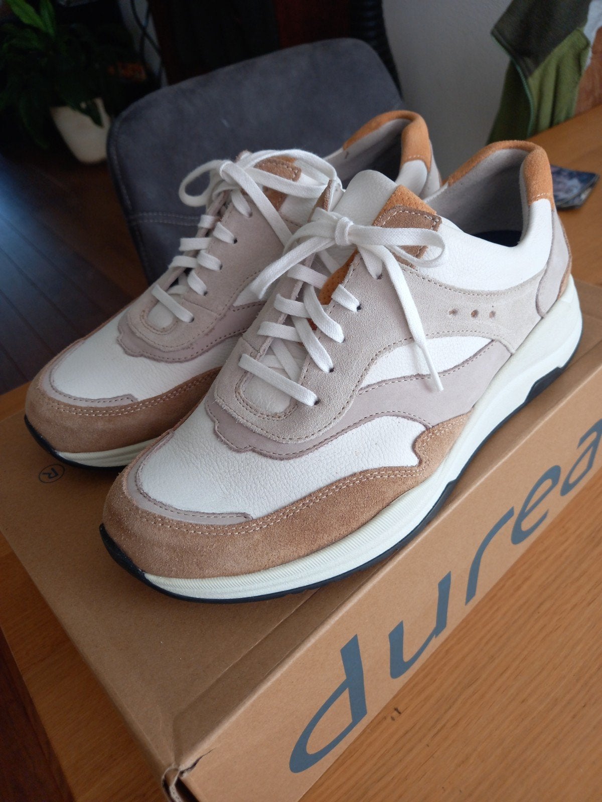 Nieuwe Durea veterschoenen/sneakers beige multi maat 6 K, Kleding | Dames, Schoenen, Durea, Overige kleuren, Nieuw, Ophalen of Verzenden