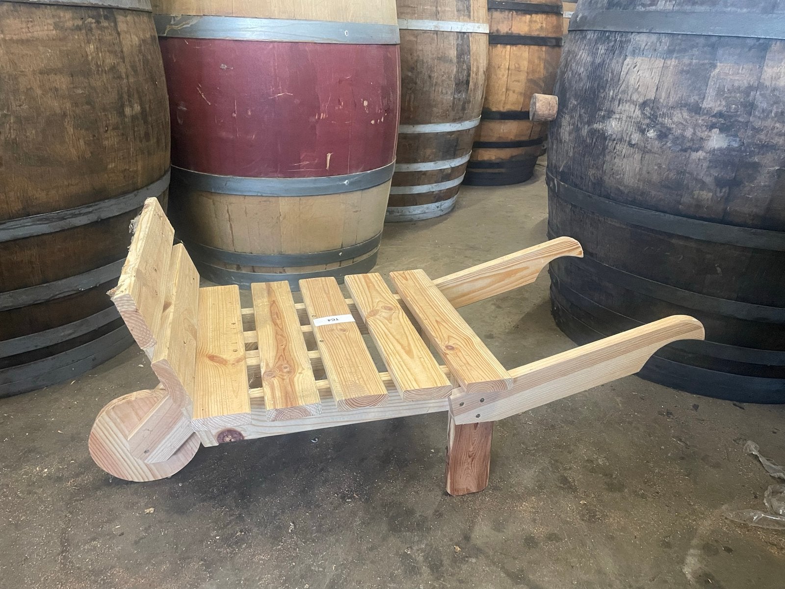 Houten kruiwagen voor in de tuin 90x40x40cm, Ophalen, De Tonnellerie, Nieuw, De Tonnellerie