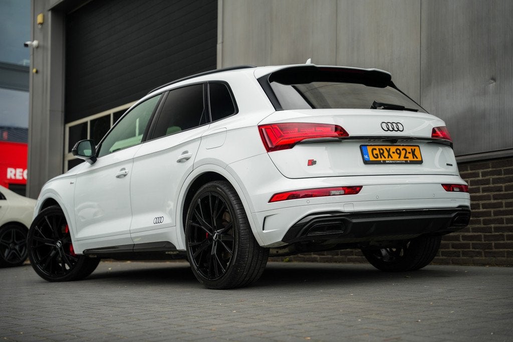 Audi Q5 55 TFSI e 367 pk S-Edition / Pano-Dak/ Adaptive-Crui, Auto's, Audi, Automaat, Gebruikt, 4 cilinders, Wit