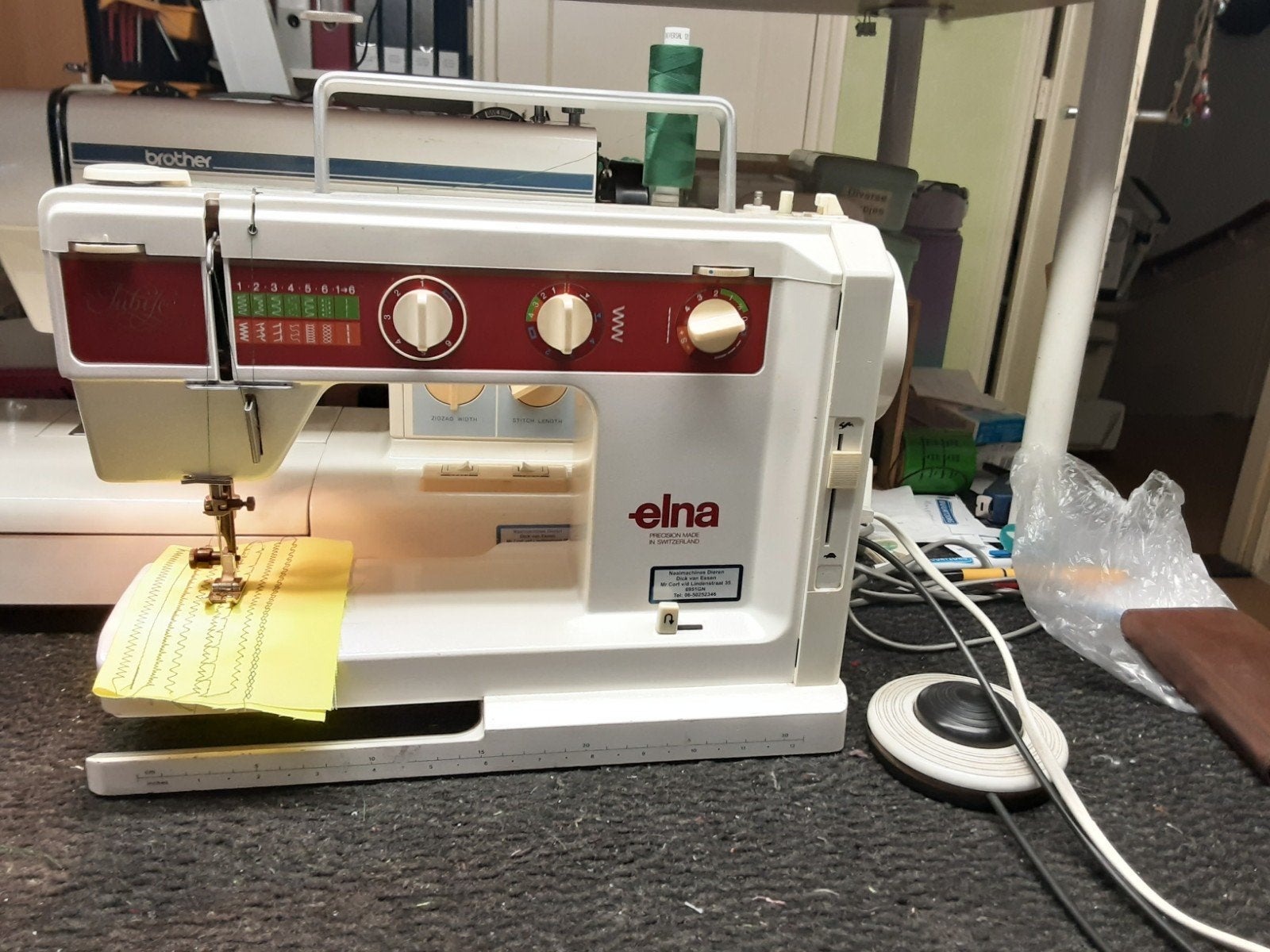ELNA JUBILE TYPE 45, Hobby en Vrije tijd, Naaimachines en Toebehoren, Ophalen of Verzenden, Gebruikt, Naaimachine, Overige merken