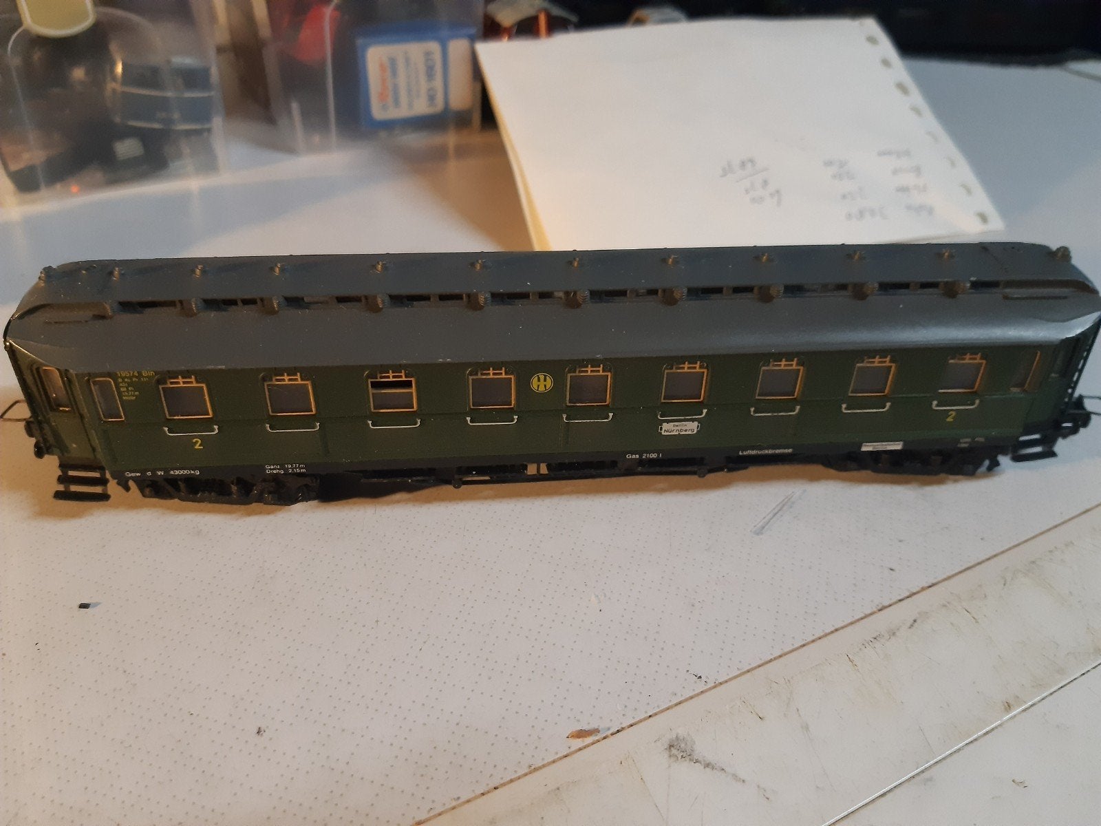 TRIX EXPRESS PERSONEN WAGEN 3371, Hobby en Vrije tijd, Gelijkstroom, Trix, Wagon, Ophalen of Verzenden