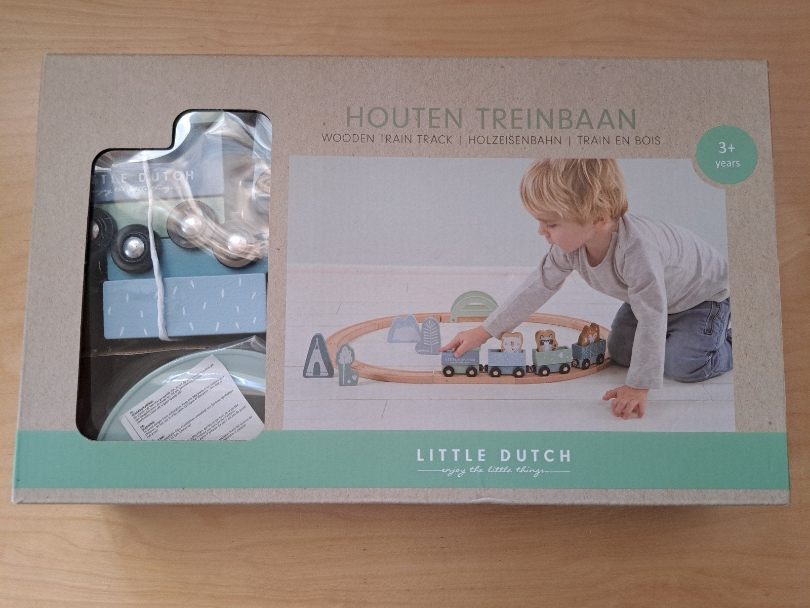 Little dutch Houten treinbaan nieuw, Kinderen en Baby's, Speelgoed | Houten speelgoed, Ophalen of Verzenden, Nieuw, Overige typen