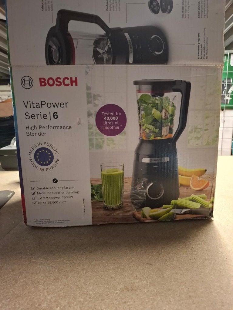 Bosch MMB6652B VitaPower Serie 6 - Blender - Zwart | DC10341, BSH Hausgeräte GmbH, Nieuw, Bru-bsh@bshg.com, Ophalen of Verzenden