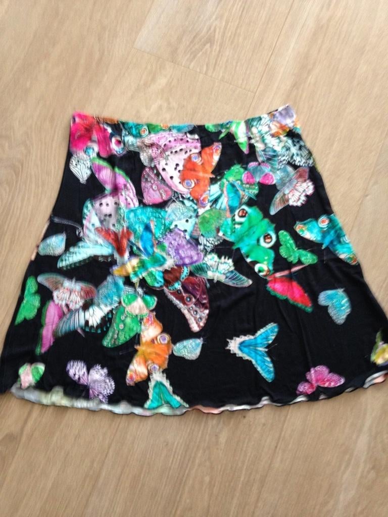 Nieuw rok zwart gekleurde vlinders 42 box 29, Kleding | Dames, Rokken, Verzenden, Zwart, Maat 42/44 (L), Nieuw