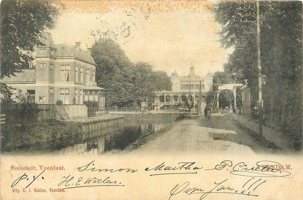 304-096-039 Veendam Societeit Veenlust, Verzenden, Voor 1920, Groningen