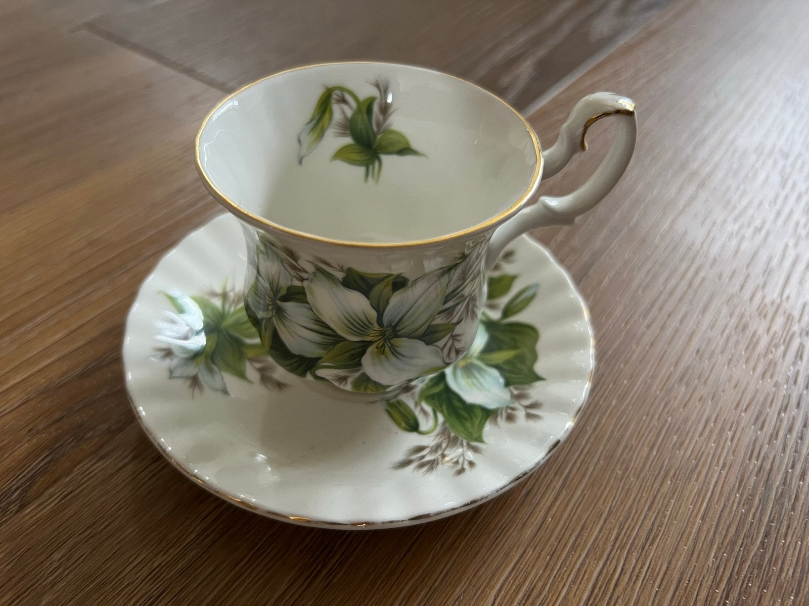 Royal Albert Trillium Theekop en Schotel - Vintage, Ophalen of Verzenden