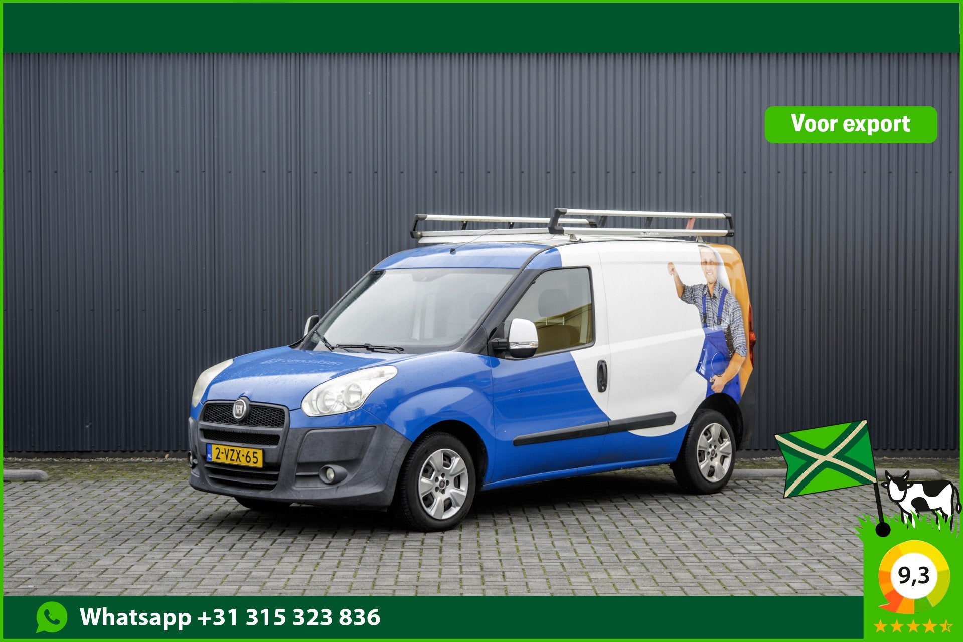 Fiat Doblò Cargo 1.3 MultiJet SX L1H1 | Airco | Schuifdeur, Voorwielaandrijving, Euro 5, Stof, Gebruikt