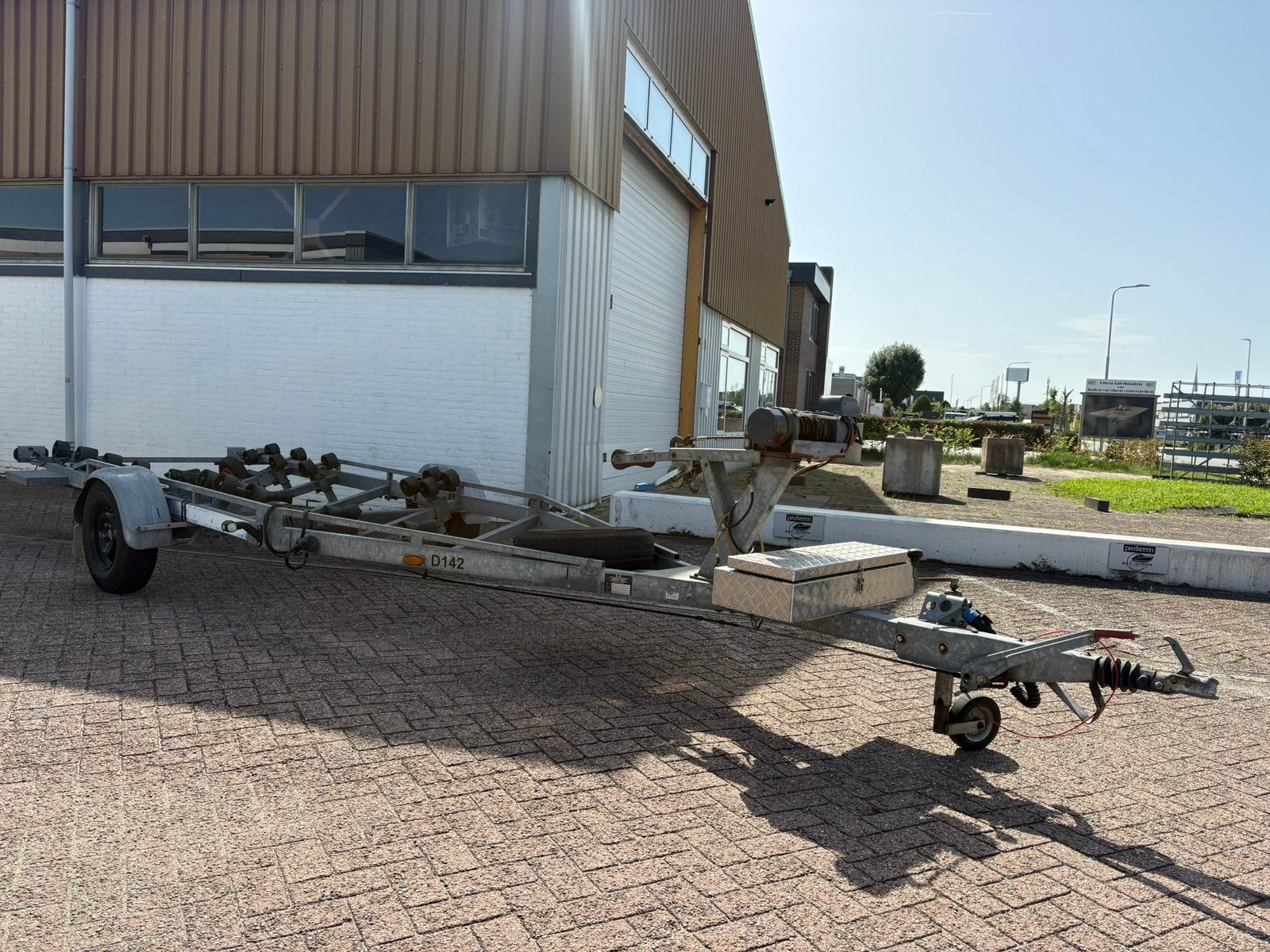 R.D. Rudy Dierckx Boot trailer 1700 kg Geremd met kenteken, Gebruikt, 1500 tot 3000 kg, 6 tot 9 meter, Ophalen of Verzenden