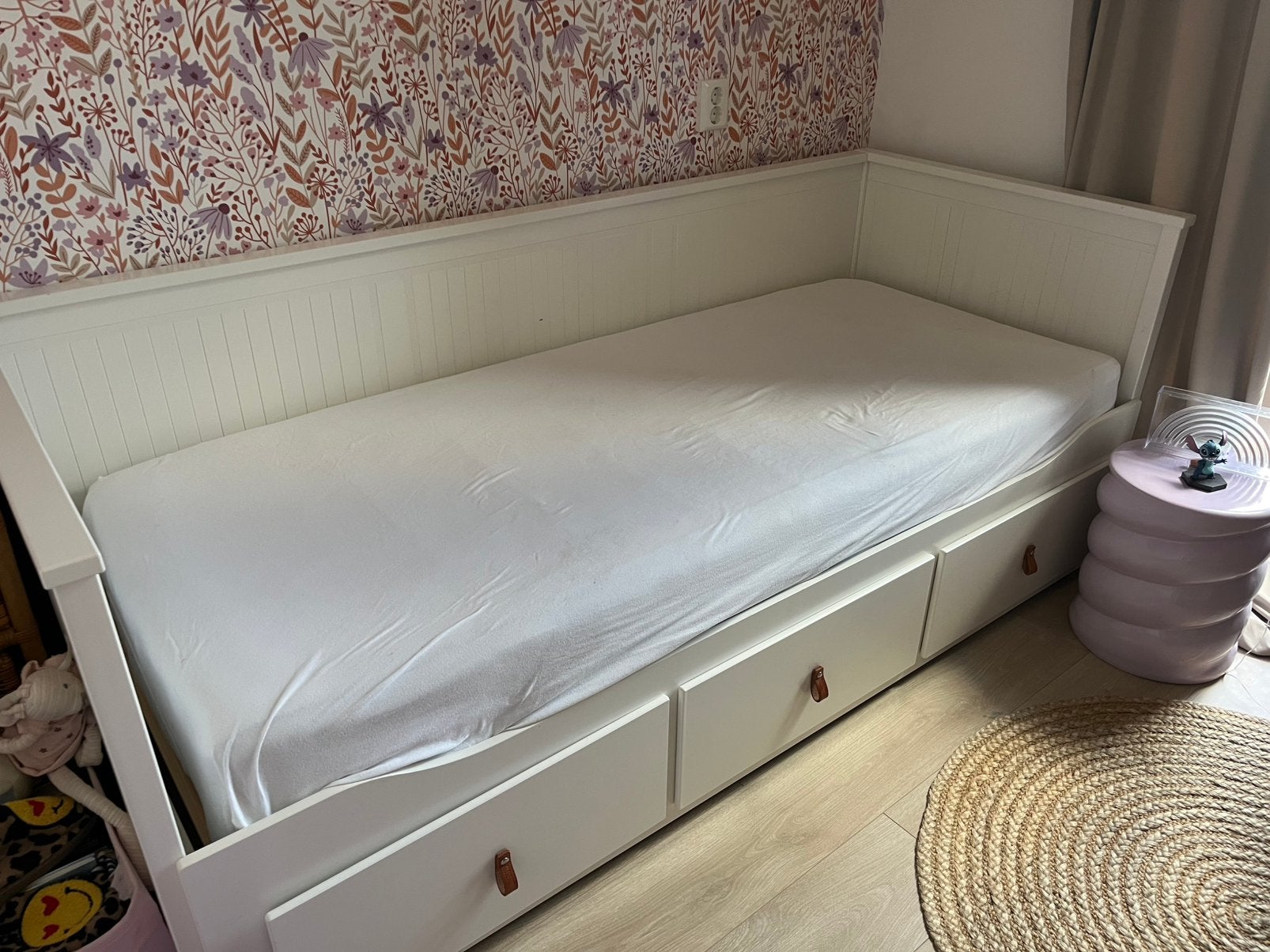 Hemnes bed Ikea gebruikt, Ophalen, Gebruikt, Eenpersoons, 80 cm