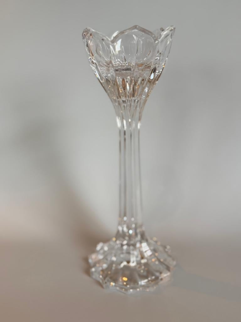 Vintage kristallen kandelaar “lotus” -serie Gorham Crystal, Ophalen of Verzenden