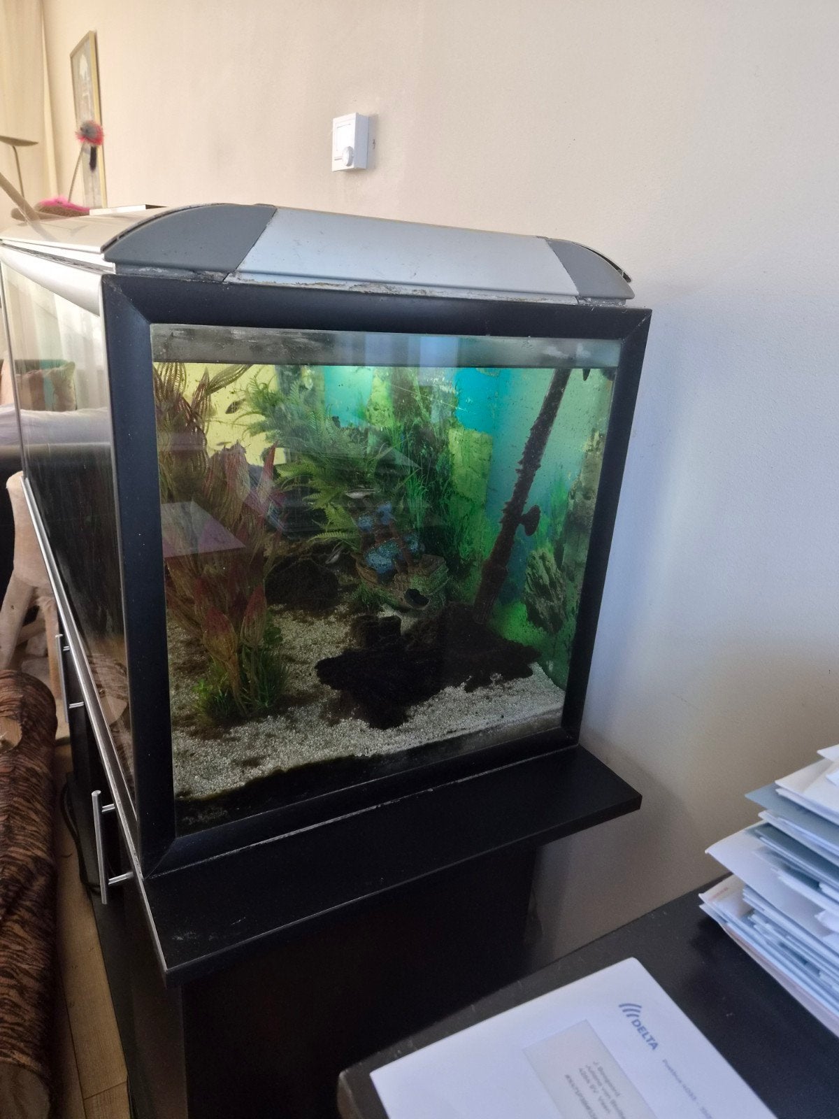 Akvastabil aquarium 130 breed, Dieren en Toebehoren, Ophalen, Inclusief deksel, Gebruikt, Leeg aquarium