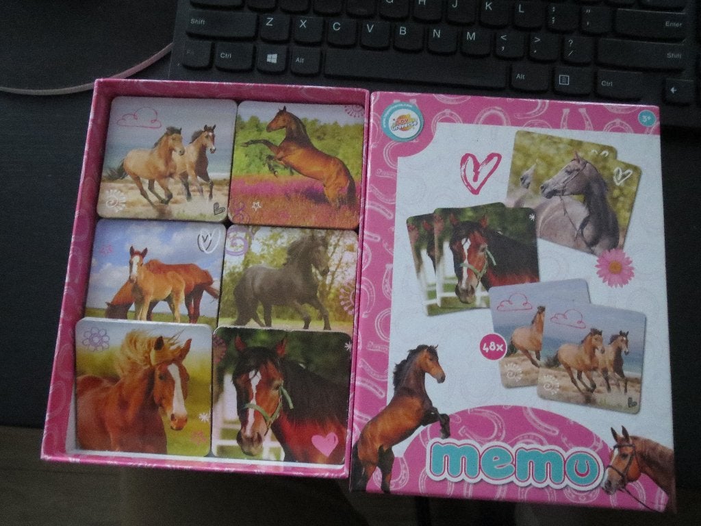 Memory spel Paarden  met 48 kaartjes, Ophalen of Verzenden, Gebruikt