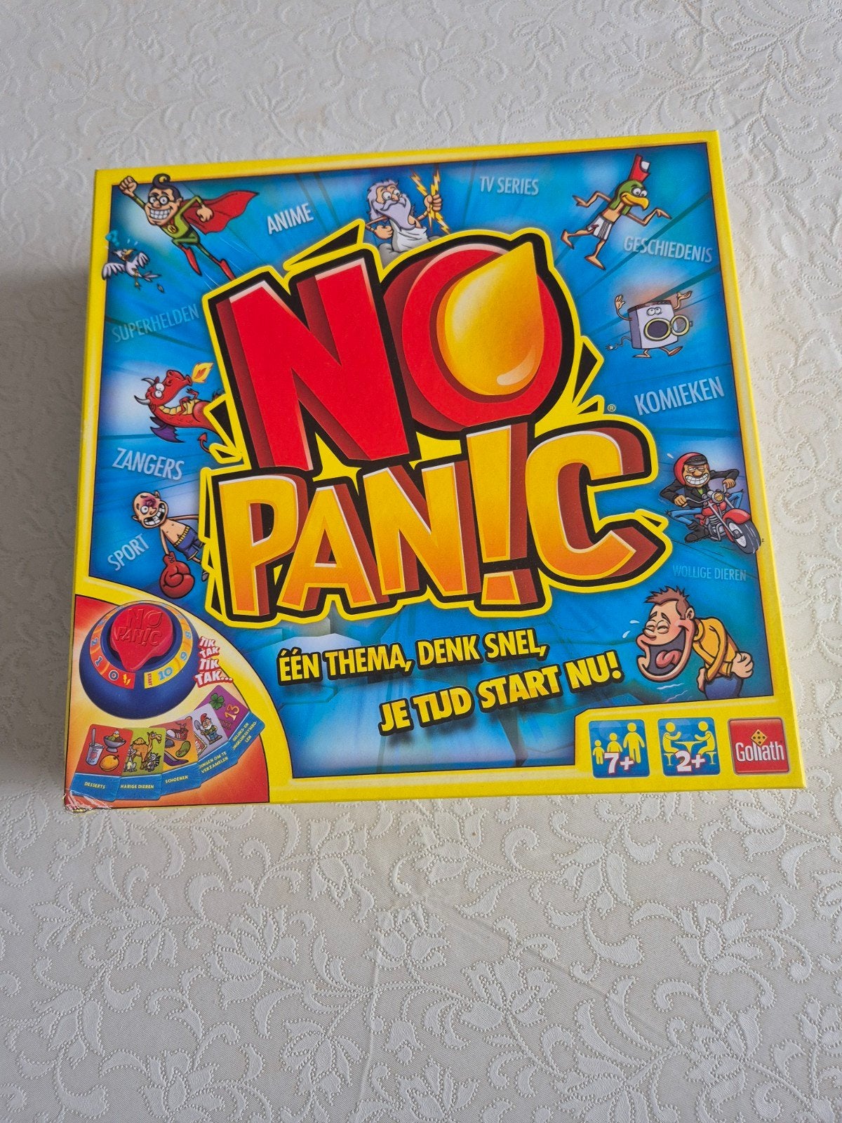 No Panic! Bordspel - Denk snel, tijd start nu!, Vijf spelers of meer, Ophalen, Zo goed als nieuw, Goliath